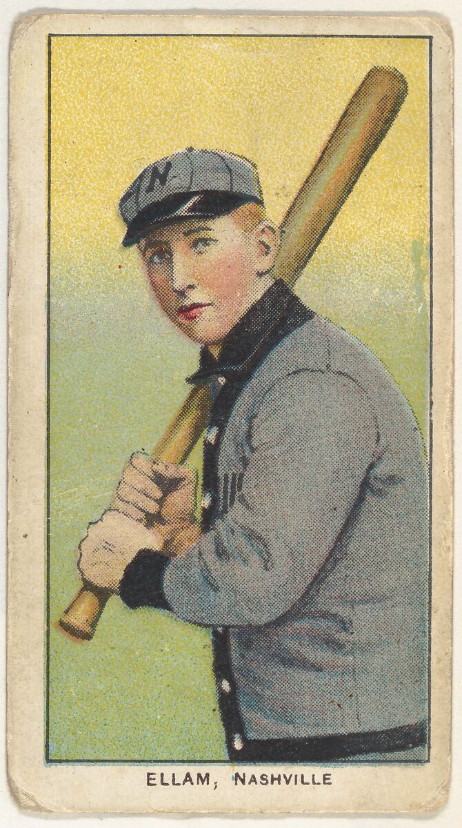 Ellam, Nashville, Southern League, from the White Border series (T206) for the American Tobacco Company, Issued by American Tobacco Company, Commercial lithograph 