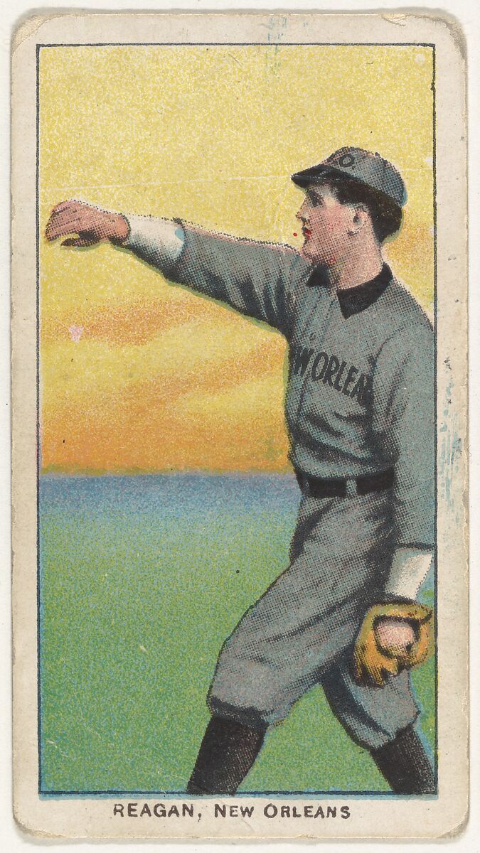 Reagan, New Orleans, Southern League, from the White Border series (T206) for the American Tobacco Company, Issued by American Tobacco Company, Commercial lithograph 