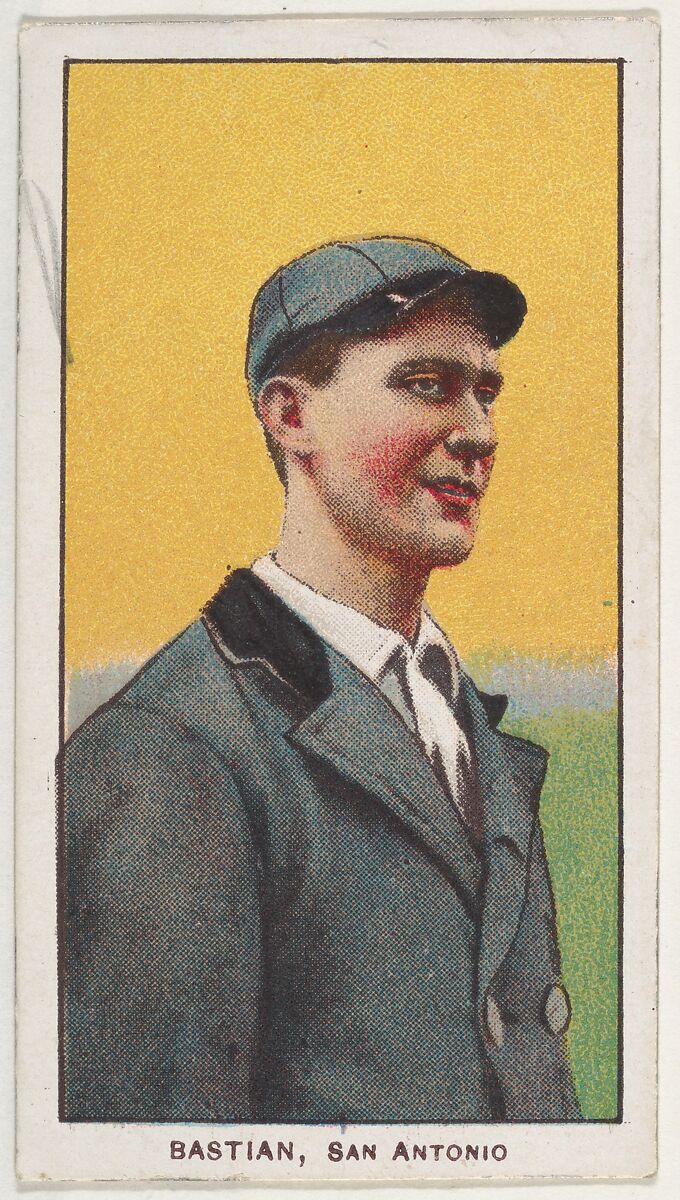 Bastian, San Antonio, Texas League, from the White Border series (T206) for the American Tobacco Company, Issued by American Tobacco Company, Commercial lithograph 