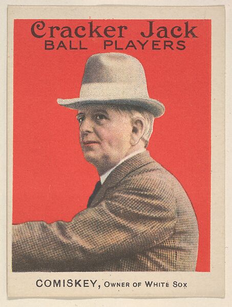 Comiskey, Owner of White Sox, from the Ball Players series (E145) for Cracker Jack, Rueckheim Bros. &amp; Eckstein (American, Chicago and Brooklyn), Commercial color lithograph 