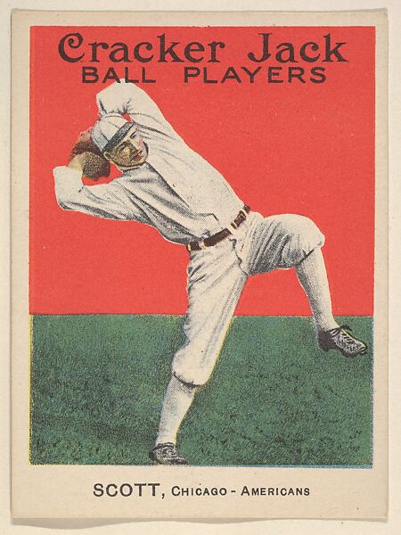 Scott, Chicago – Americans, from the Ball Players series (E145) for Cracker Jack, Rueckheim Bros. &amp; Eckstein (American, Chicago and Brooklyn), Commercial color lithograph 
