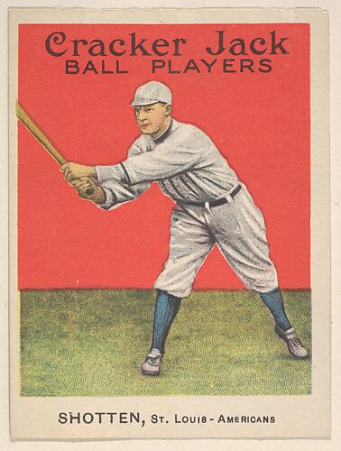Shotten, St. Louis – Americans, from the Ball Players series (E145) for Cracker Jack