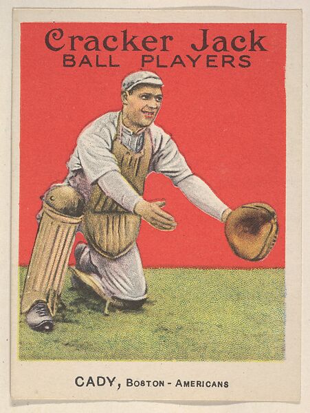 Cady, Boston – Americans, from the Ball Players series (E145) for Cracker Jack, Rueckheim Bros. &amp; Eckstein (American, Chicago and Brooklyn), Commercial color lithograph 