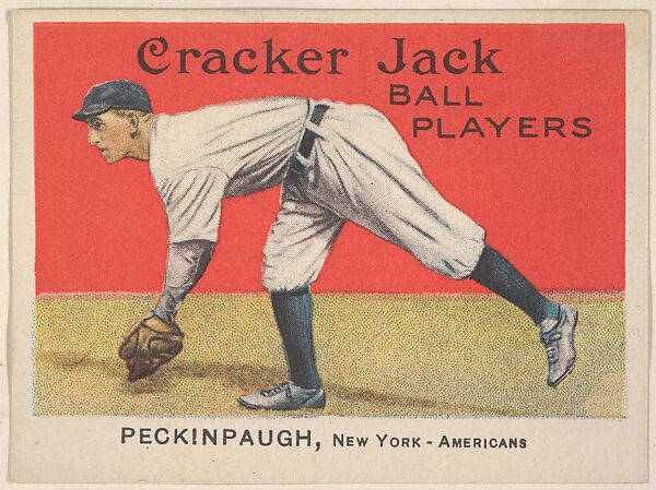 Peckinpaugh, New York – Americans, from the Ball Players series (E145) for Cracker Jack, Rueckheim Bros. &amp; Eckstein (American, Chicago and Brooklyn), Commercial color lithograph 