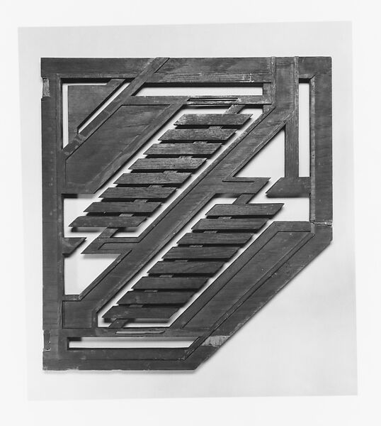 Grill from the Avery Coonley House, Riverside, Illinois, Frank Lloyd Wright (American, Richland Center, Wisconsin 1867–1959 Phoenix, Arizona), Oak, American 