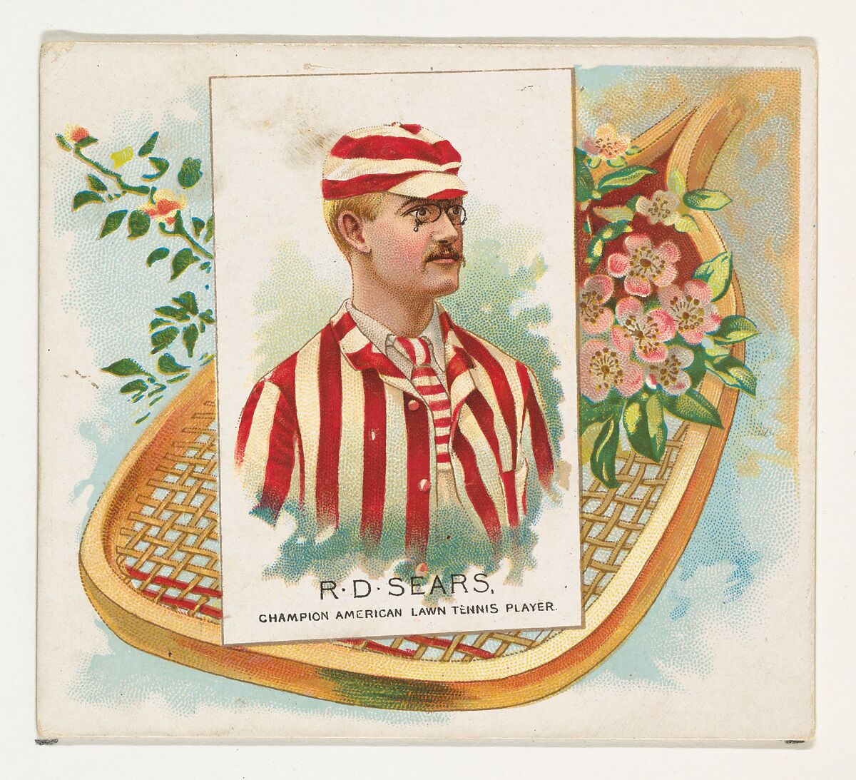R.D. Sears, Champion American Lawn Tennis Player, from World's Champions, Second Series (N43) for Allen & Ginter Cigarettes, Allen &amp; Ginter (American, Richmond, Virginia), Commercial lithograph 