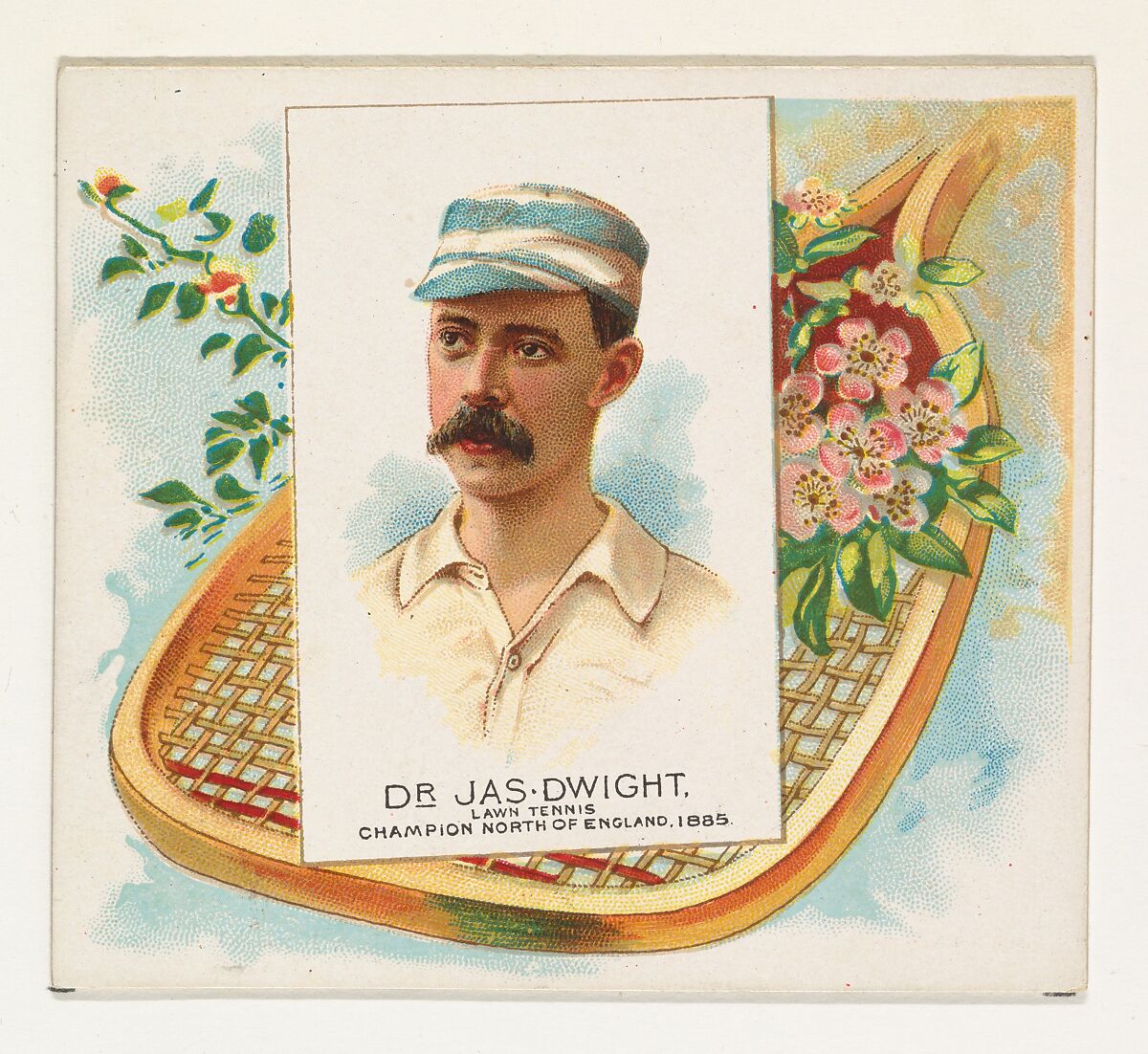 Dr. James Dwight, Lawn Tennis Champion North of England of 1885, from World's Champions, Second Series (N43) for Allen & Ginter Cigarettes, Allen &amp; Ginter (American, Richmond, Virginia), Commercial lithograph 