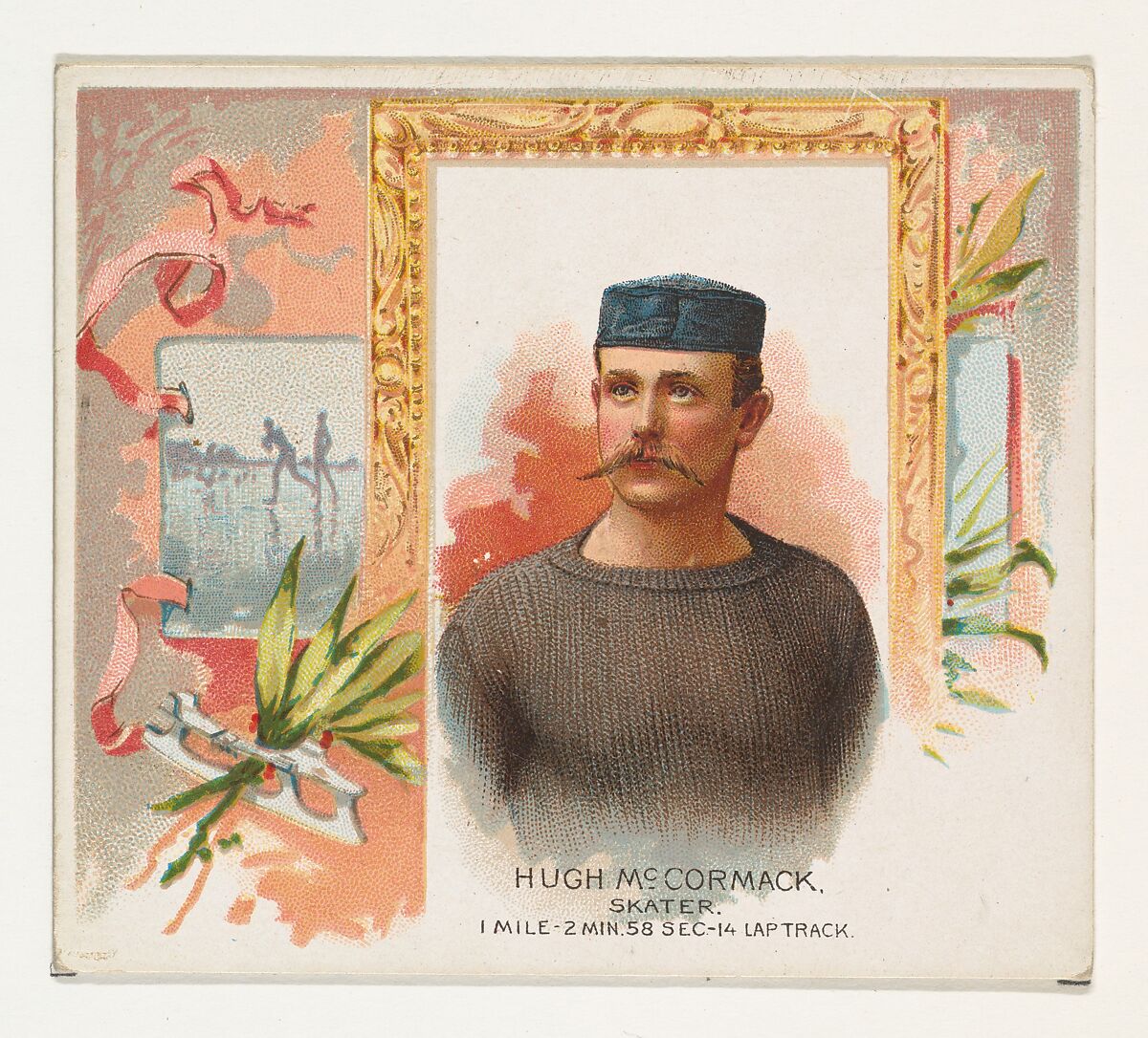Hugh McCormack, Skater, from World's Champions, Second Series (N43) for Allen & Ginter Cigarettes, Allen &amp; Ginter (American, Richmond, Virginia), Commercial lithograph 