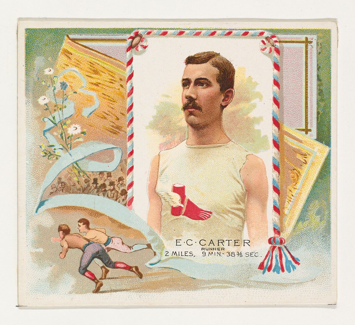 E.C. Carter, Runner, from World's Champions, Second Series (N43) for Allen & Ginter Cigarettes, Allen &amp; Ginter (American, Richmond, Virginia), Commercial lithograph 