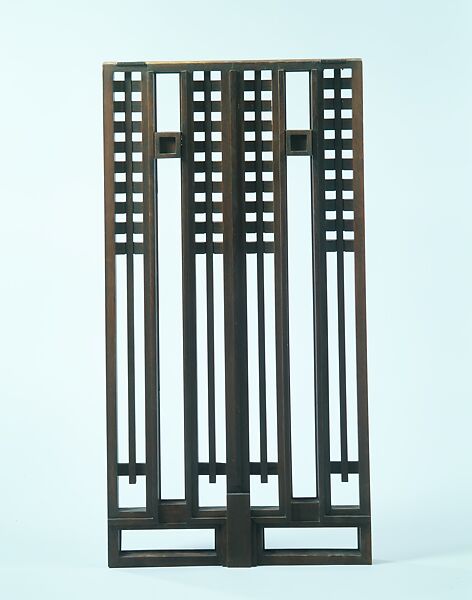 Grill from the Avery Coonley House, Riverside, Illinois, Frank Lloyd Wright (American, Richland Center, Wisconsin 1867–1959 Phoenix, Arizona), Oak, American
