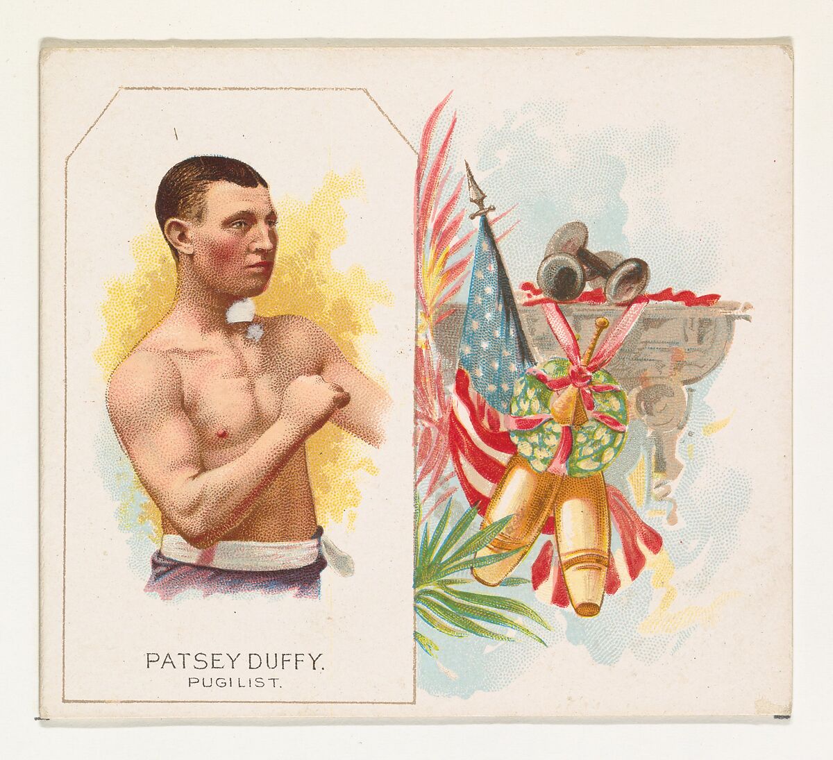 Patsey Duffy, Pugilist, from World's Champions, Second Series (N43) for Allen & Ginter Cigarettes, Allen &amp; Ginter (American, Richmond, Virginia), Commercial lithograph 