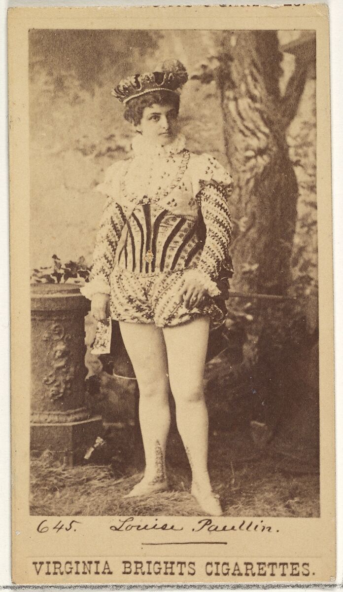 Card 645, Louise Paullin, from the Actors and Actresses series (N45, Type 1) for Virginia Brights Cigarettes, Issued by Allen &amp; Ginter (American, Richmond, Virginia), Albumen photograph 