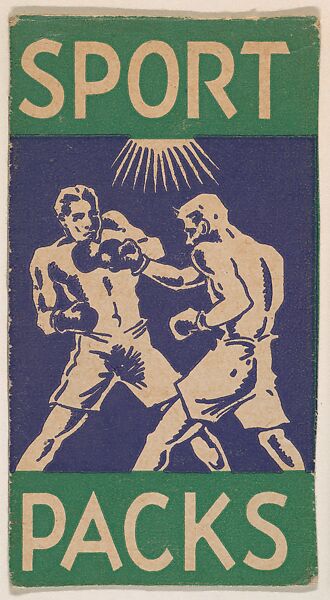 Sport Packs, Boxing (green), Commercial Lithograph 