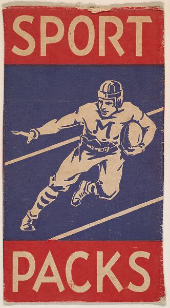 Sport Packs, Football (red), Commercial Lithograph 