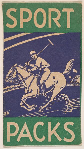 Sport Packs, Polo (green), Commercial Lithograph 