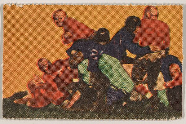 Card 13, from Touchdown 100 Yards series (R343), Mayfair Candies, New York, New York, Commercial Lithograph 