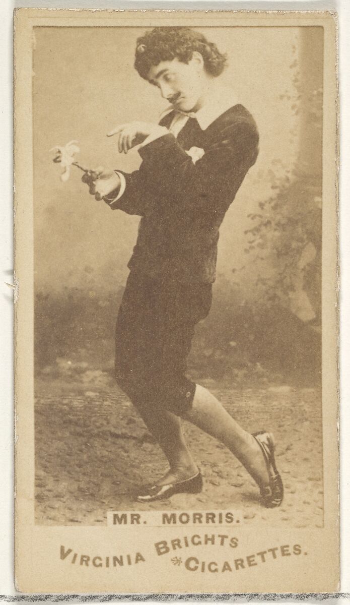 Mr. Morris, from the Actors and Actresses series (N45, Type 1) for Virginia Brights Cigarettes, Issued by Allen &amp; Ginter (American, Richmond, Virginia), Albumen photograph 