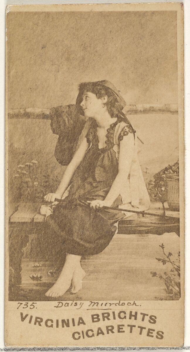 Card 735, Daisy Murdoch, from the Actors and Actresses series (N45, Type 1) for Virginia Brights Cigarettes, Issued by Allen &amp; Ginter (American, Richmond, Virginia), Albumen photograph 