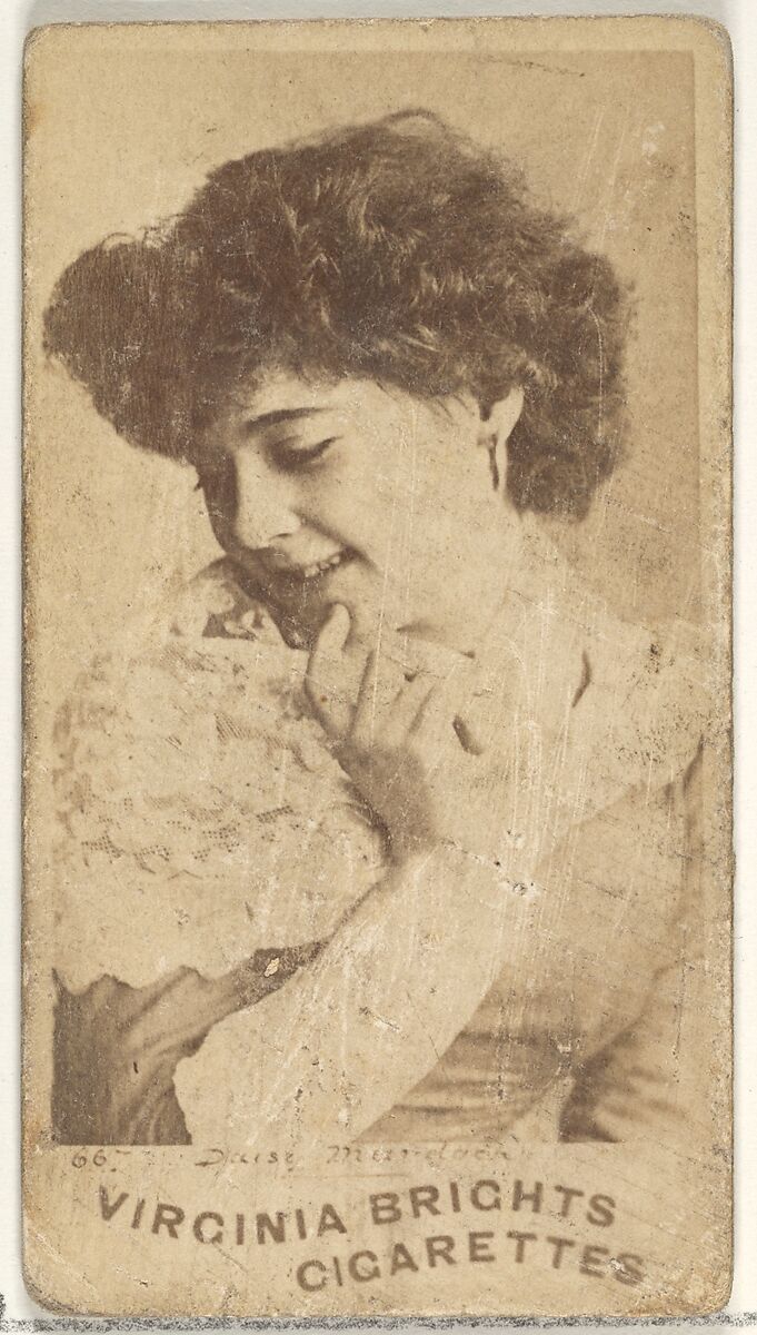 Card 667, Daisy Murdoch, from the Actors and Actresses series (N45, Type 1) for Virginia Brights Cigarettes, Issued by Allen &amp; Ginter (American, Richmond, Virginia), Albumen photograph 