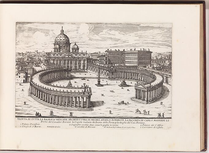 Veduta di Tutta la Basilica Vaticana (...) from: Il Nuovo Teatro delle Fabbriche, et Edificii, in Prospettiva di Rome Moderna (...)