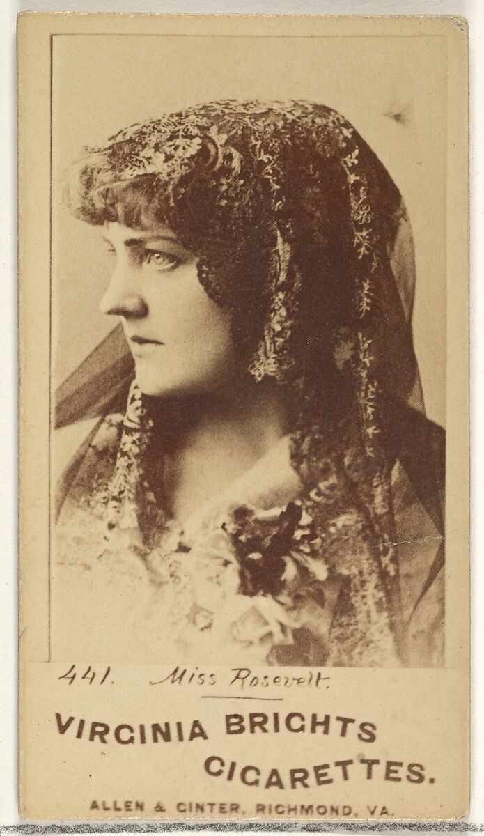 Card 441, Miss Rosevelt, from the Actors and Actresses series (N45, Type 1) for Virginia Brights Cigarettes, Issued by Allen &amp; Ginter (American, Richmond, Virginia), Albumen photograph 