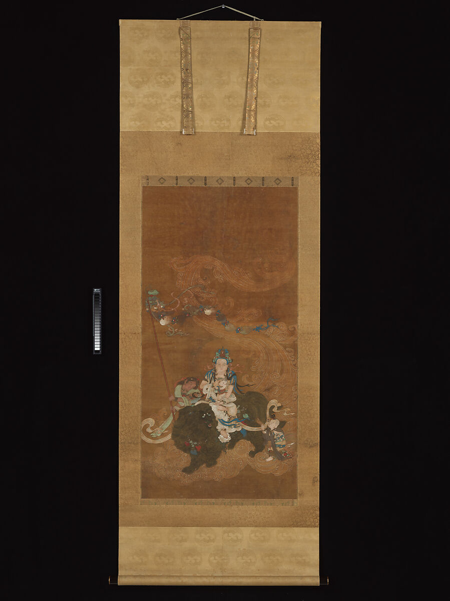 Guanyin the Bringer of Sons, Unidentified artist  , late 16th century, Hanging scroll; ink, color, and gold on silk, China