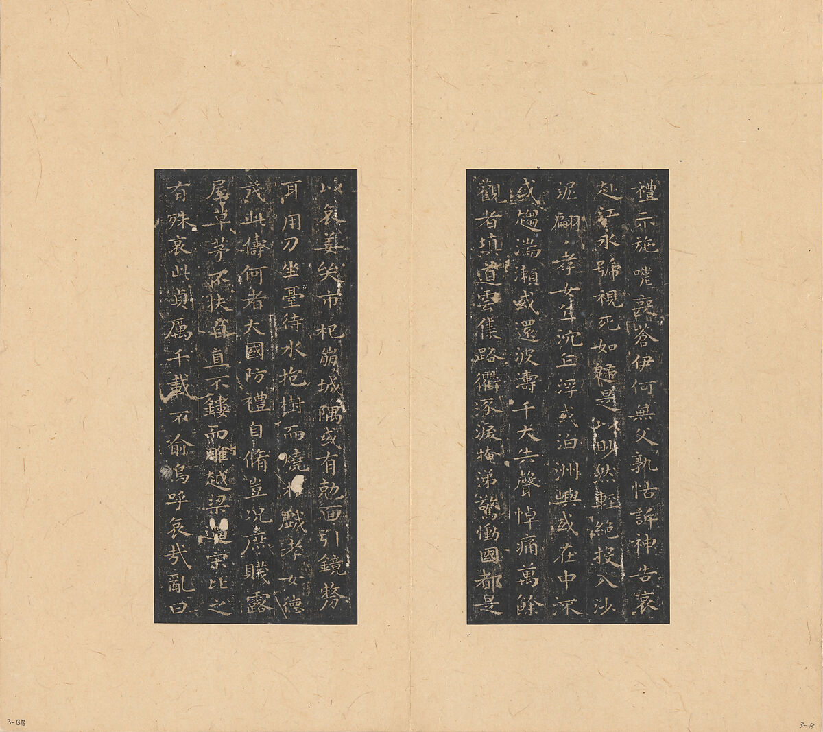 Eight Kinds of Jin and Tang Writings in Small Standard Script, Various artists Chinese, 4th–7th centuries, Set of rubbings mounted in an album of 45 leaves; ink on paper, China