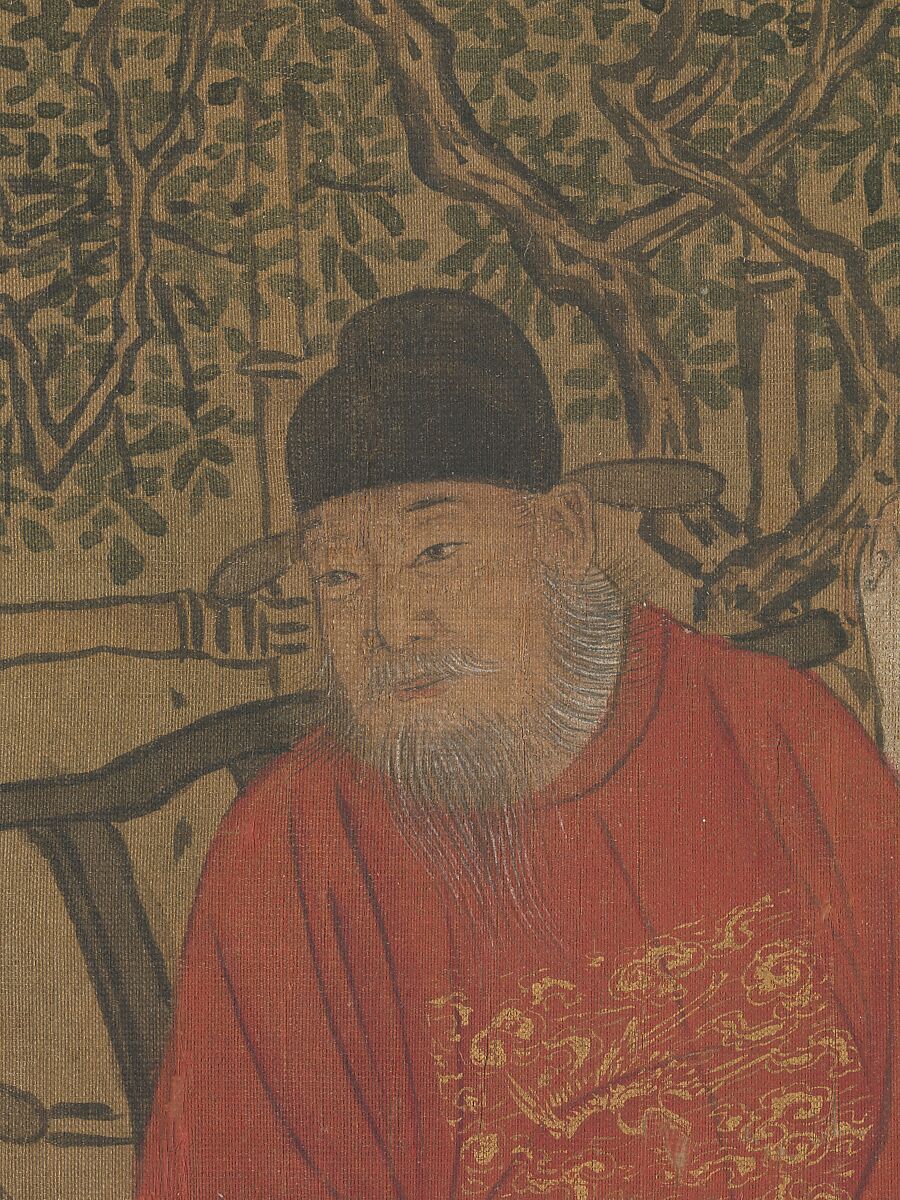 Elegant Gathering in the Apricot Garden, After Xie Huan (Chinese, 1377–1452), Handscroll; ink and color on silk, China