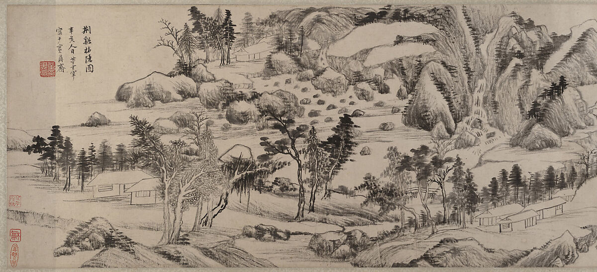 Invitation to Reclusion at Jingxi, Dong Qichang (Chinese, 1555–1636), Handscroll; ink on paper, China 