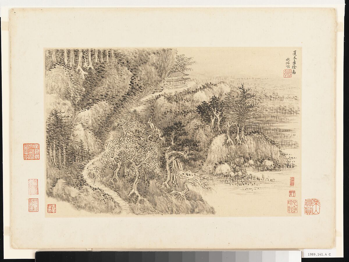 Landscapes after old masters, Wang Hui (Chinese, 1632–1717), Album of twelve leaves; ink and color on paper, China