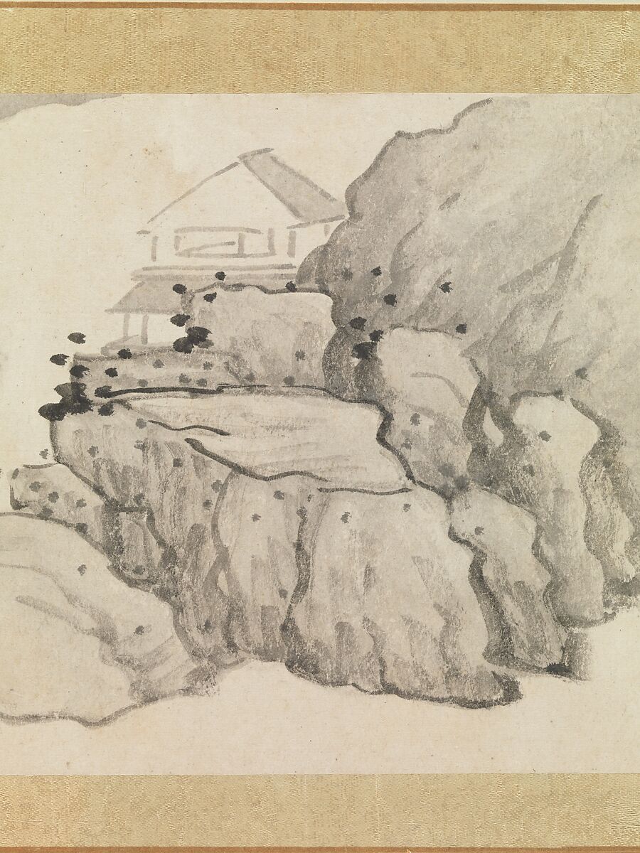 Landscapes and trees, Gong Xian (Chinese, 1619–1689), Album of twelve leaves; ink on paper, China