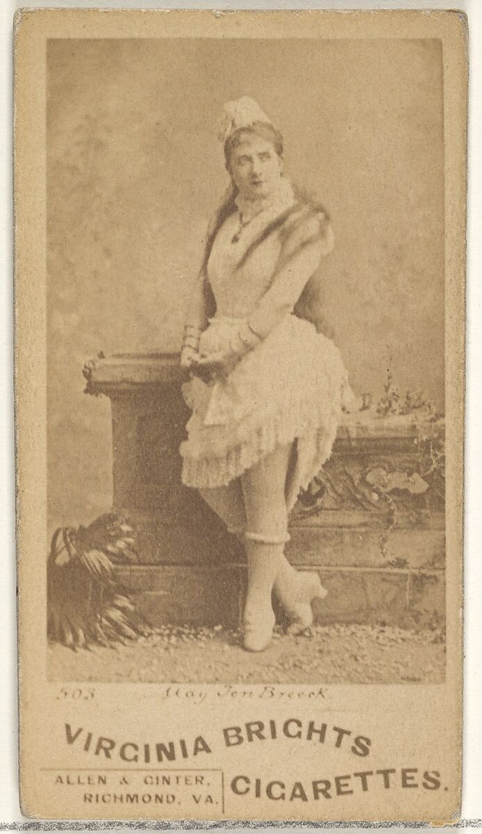 Card 503, from the Actors and Actresses series (N45, Type 1) for Virginia Brights Cigarettes, Issued by Allen &amp; Ginter (American, Richmond, Virginia), Albumen photograph 