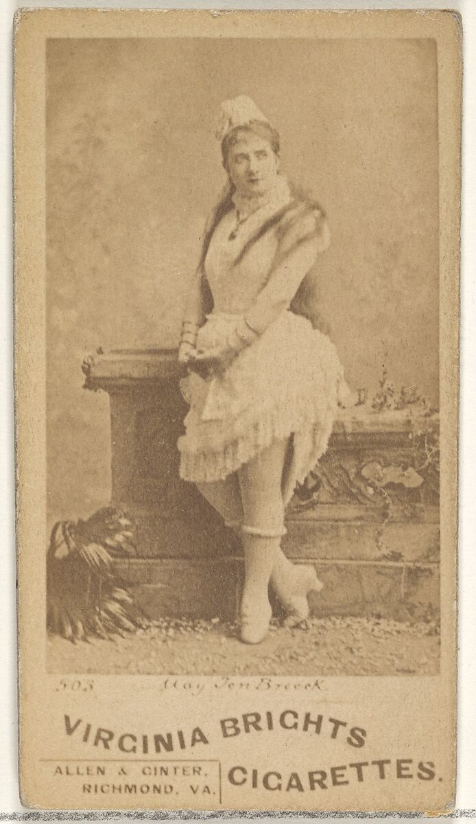 503 cigarettes Issued by Allen & Ginter - Card 503, from the Actors and Actresses series  (N45, Type 1) for Virginia Brights Cigarettes