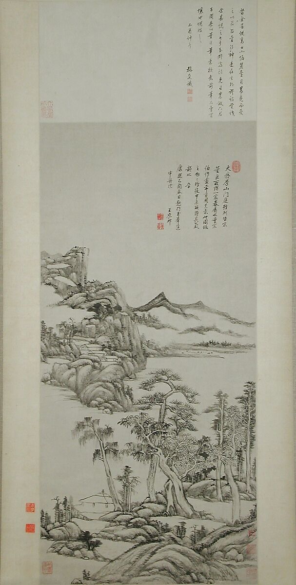 Landscape in the Styles of Huang Gongwang and Gao Kegong, Wang Yuanqi  Chinese, Hanging scroll; ink on paper, China