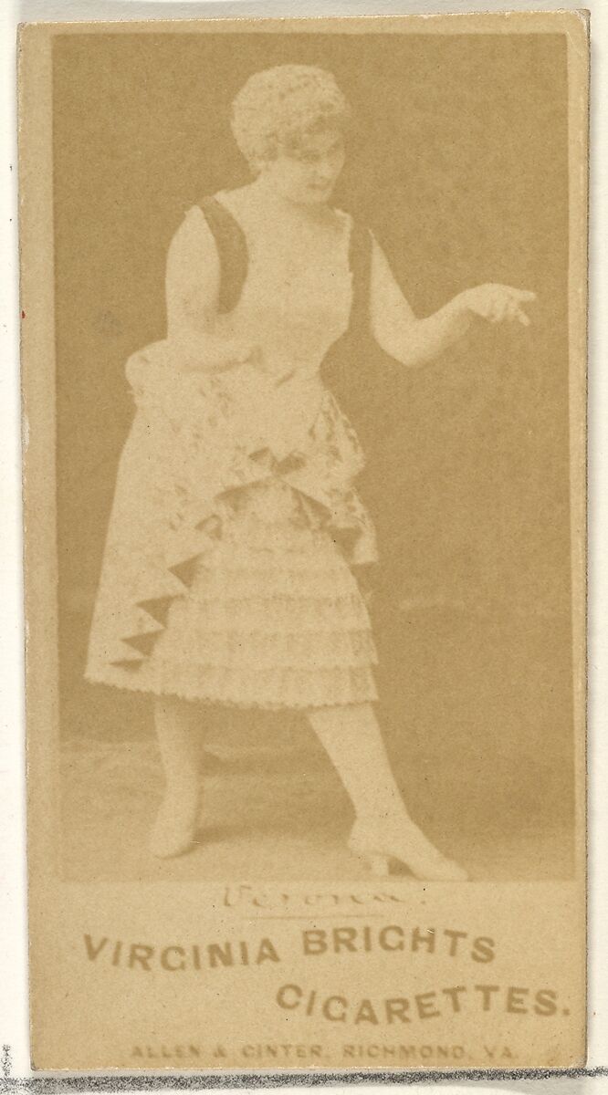 Verona, from the Actors and Actresses series (N45, Type 1) for Virginia Brights Cigarettes, Issued by Allen &amp; Ginter (American, Richmond, Virginia), Albumen photograph 
