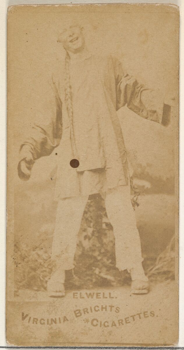 Elwell, from the Actors and Actresses series (N45, Type 1) for Virginia Brights Cigarettes, Issued by Allen &amp; Ginter (American, Richmond, Virginia), Albumen photograph 