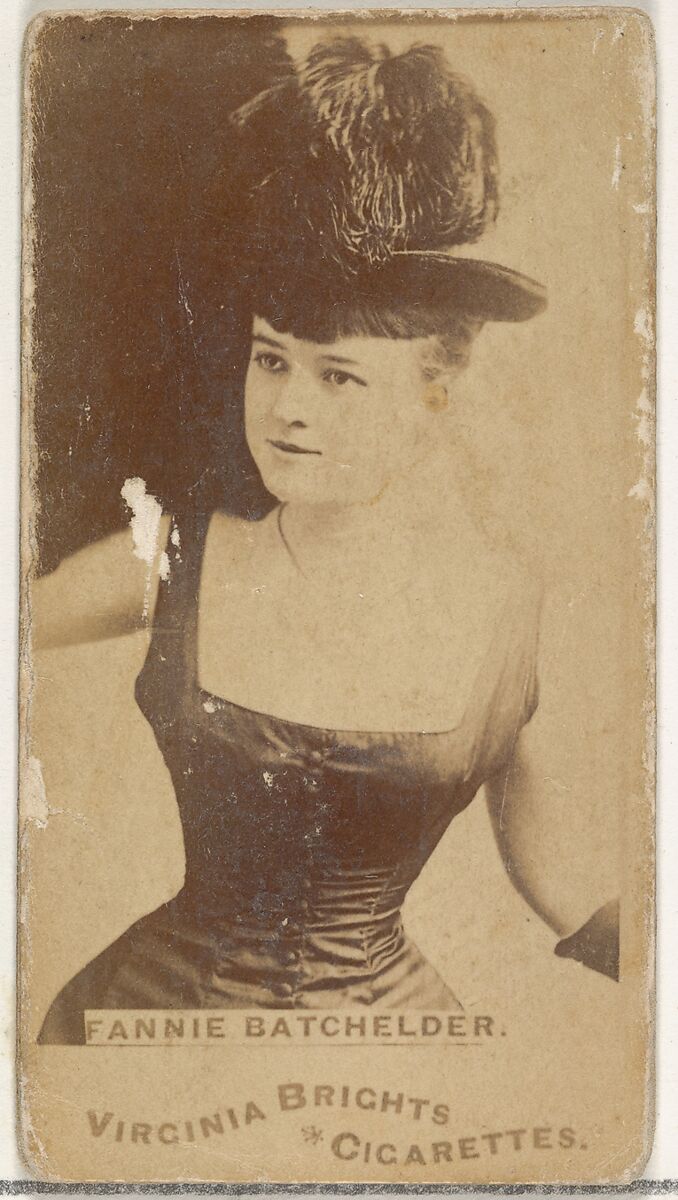 Fannie Batchelder, from the Actors and Actresses series (N45, Type 1) for Virginia Brights Cigarettes, Issued by Allen &amp; Ginter (American, Richmond, Virginia), Albumen photograph 