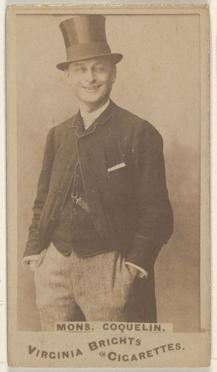 Monsieur Coquelin, from the Actors and Actresses series (N45, Type 1) for Virginia Brights Cigarettes, Issued by Allen &amp; Ginter (American, Richmond, Virginia), Albumen photograph 