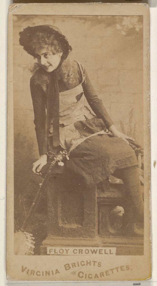 Floy Crowell, from the Actors and Actresses series (N45, Type 1) for Virginia Brights Cigarettes, Issued by Allen &amp; Ginter (American, Richmond, Virginia), Albumen photograph 