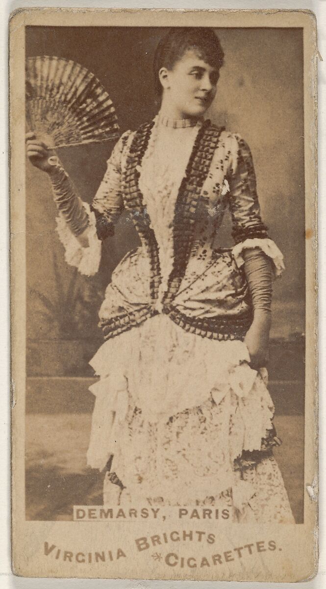Demarsy, Paris, from the Actors and Actresses series (N45, Type 1) for Virginia Brights Cigarettes, Issued by Allen &amp; Ginter (American, Richmond, Virginia), Albumen photograph 