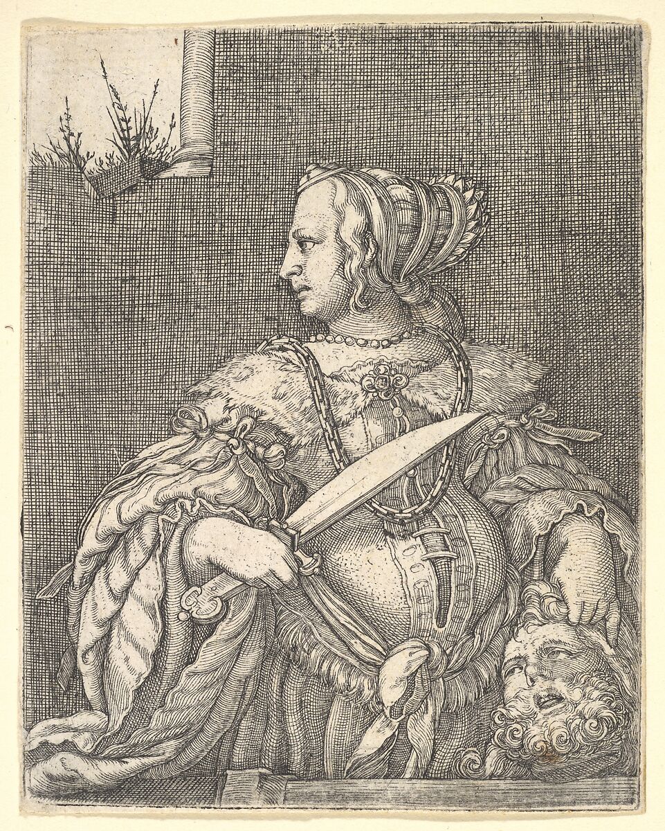 Judith, Barthel Beham (German, Nuremberg ca. 1502–1540 Italy), Engraving 