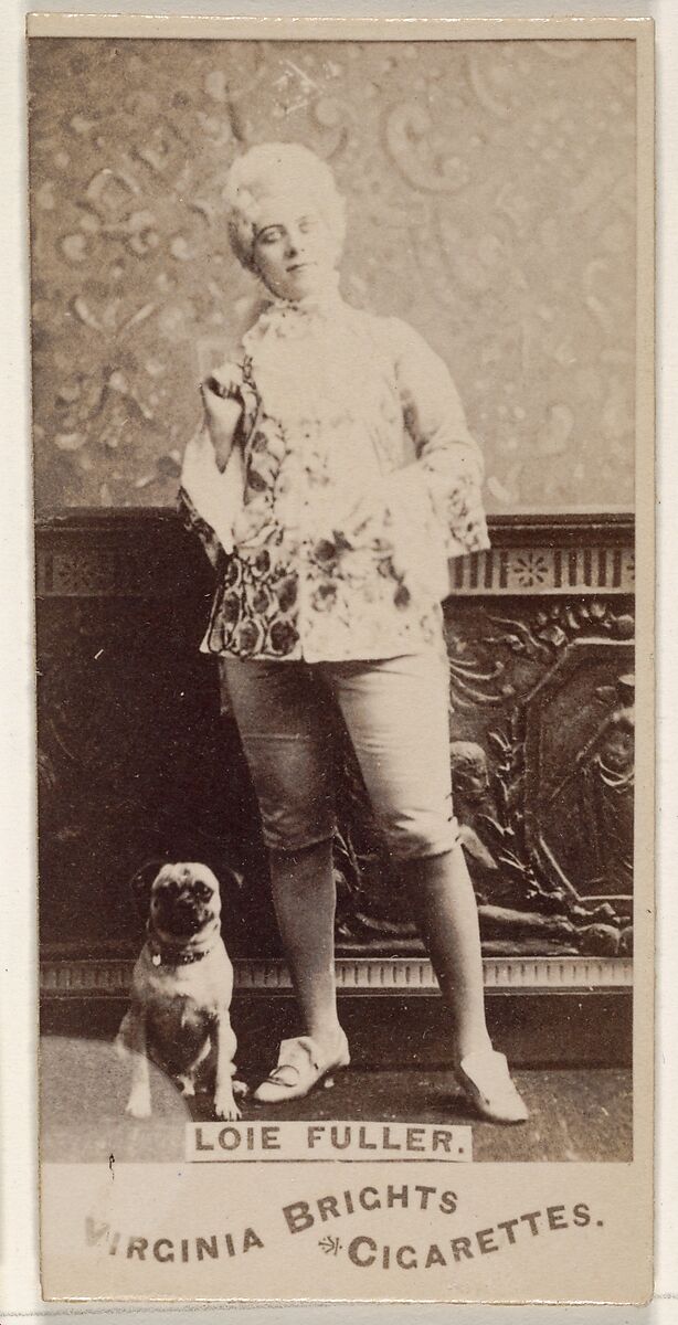 Loie Fuller, from the Actors and Actresses series (N45, Type 1) for Virginia Brights Cigarettes, Issued by Allen &amp; Ginter (American, Richmond, Virginia), Albumen photograph 