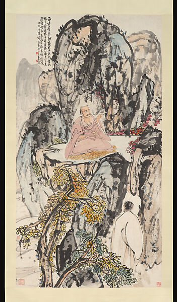 Buddhist Sage, Wang Zhen (Chinese, 1867–1938), Hanging scroll; ink and color on paper, China 