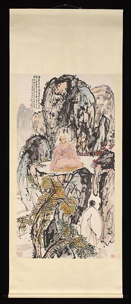Buddhist Sage, Wang Zhen (Chinese, 1867–1938), Hanging scroll; ink and color on paper, China