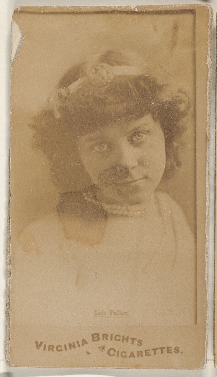 Loie Fuller, from the Actors and Actresses series (N45, Type 1) for Virginia Brights Cigarettes, Issued by Allen &amp; Ginter (American, Richmond, Virginia), Albumen photograph 