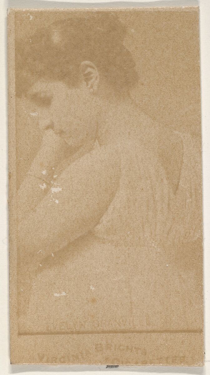Evelyn Osanville, From the Actors and Actresses series (N45, Type 1) for Virginia Brights Cigarettes, Issued by Allen &amp; Ginter (American, Richmond, Virginia), Albumen photograph 