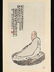 Bodhidharma, Qi Baishi  Chinese, Hanging scroll; ink and color on paper, China