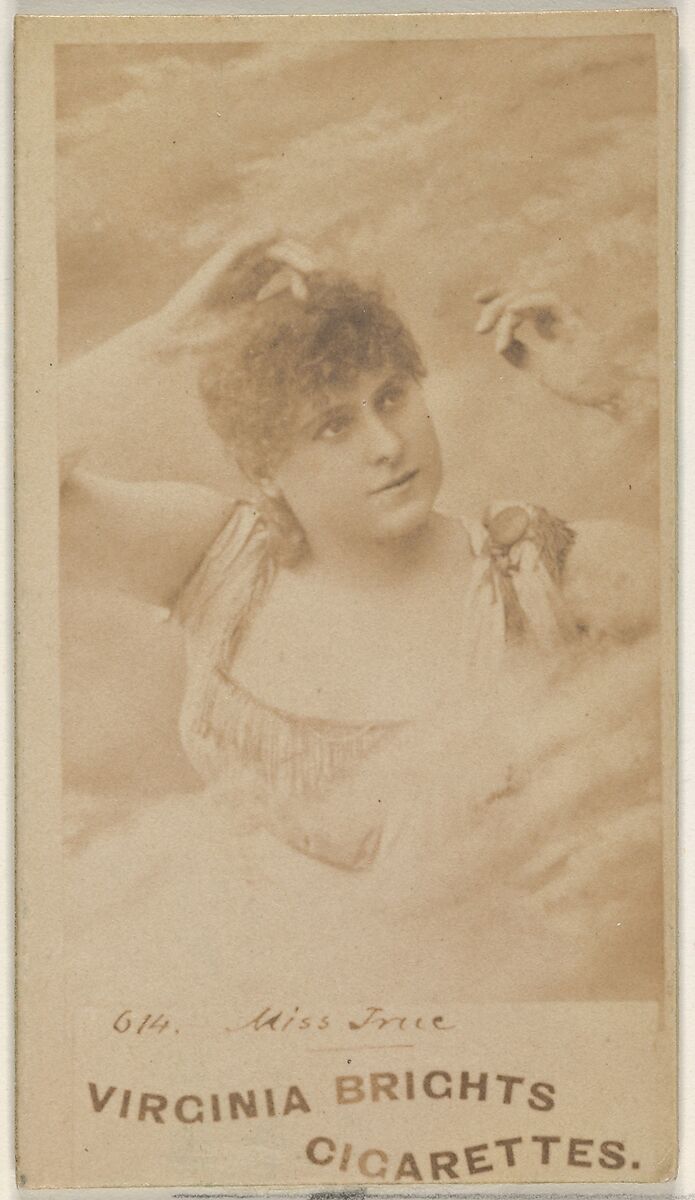 Card 614, from the Actors and Actresses series (N45, Type 1) for Virginia Brights Cigarettes, Issued by Allen &amp; Ginter (American, Richmond, Virginia), Albumen photograph 