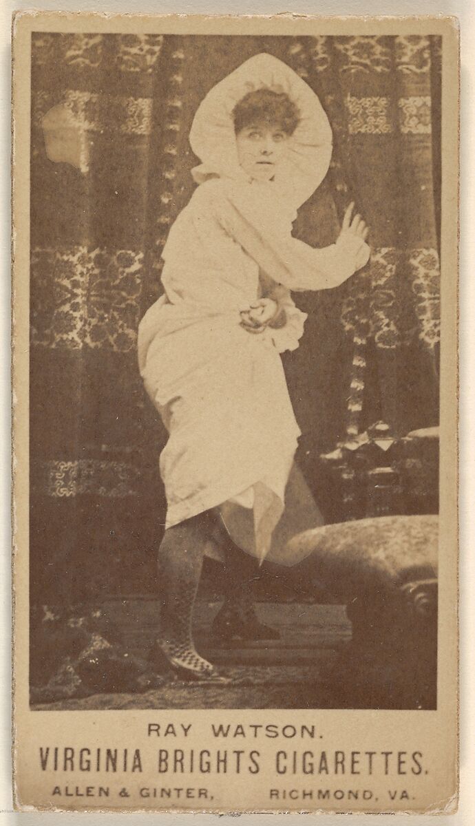 Ray Watson, from the Actors and Actresses series (N45, Type 1) for Virginia Brights Cigarettes, Issued by Allen &amp; Ginter (American, Richmond, Virginia), Albumen photograph 