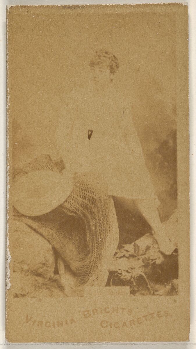 From the Actors and Actresses series (N45, Type 1) for Virginia Brights Cigarettes, Issued by Allen &amp; Ginter (American, Richmond, Virginia), Albumen photograph 